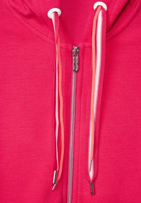 319398- Strawberry Red Zip Jacket - Cecil