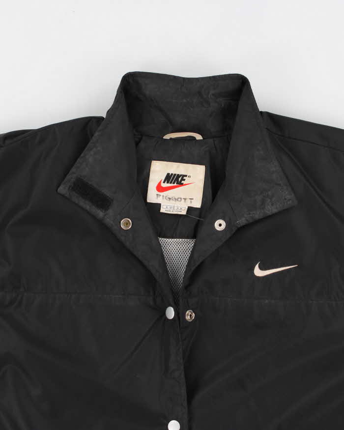 90s Vintage Men's Black Nike Coach Jacket - M