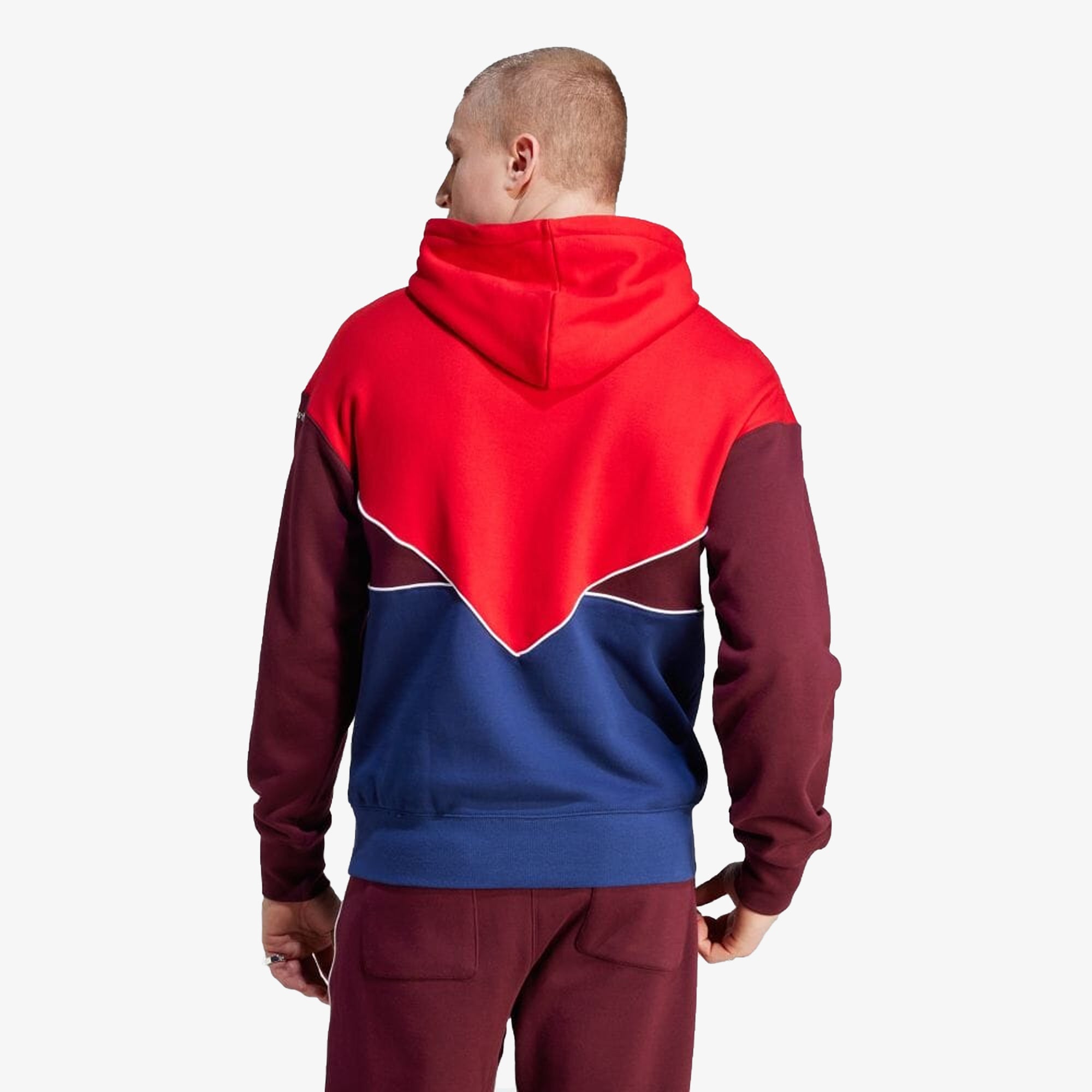 ADICOLOR SEASONAL ARCHIVE HOODIE 'BETTER SCARLET/DARK BLUE/MAROON'