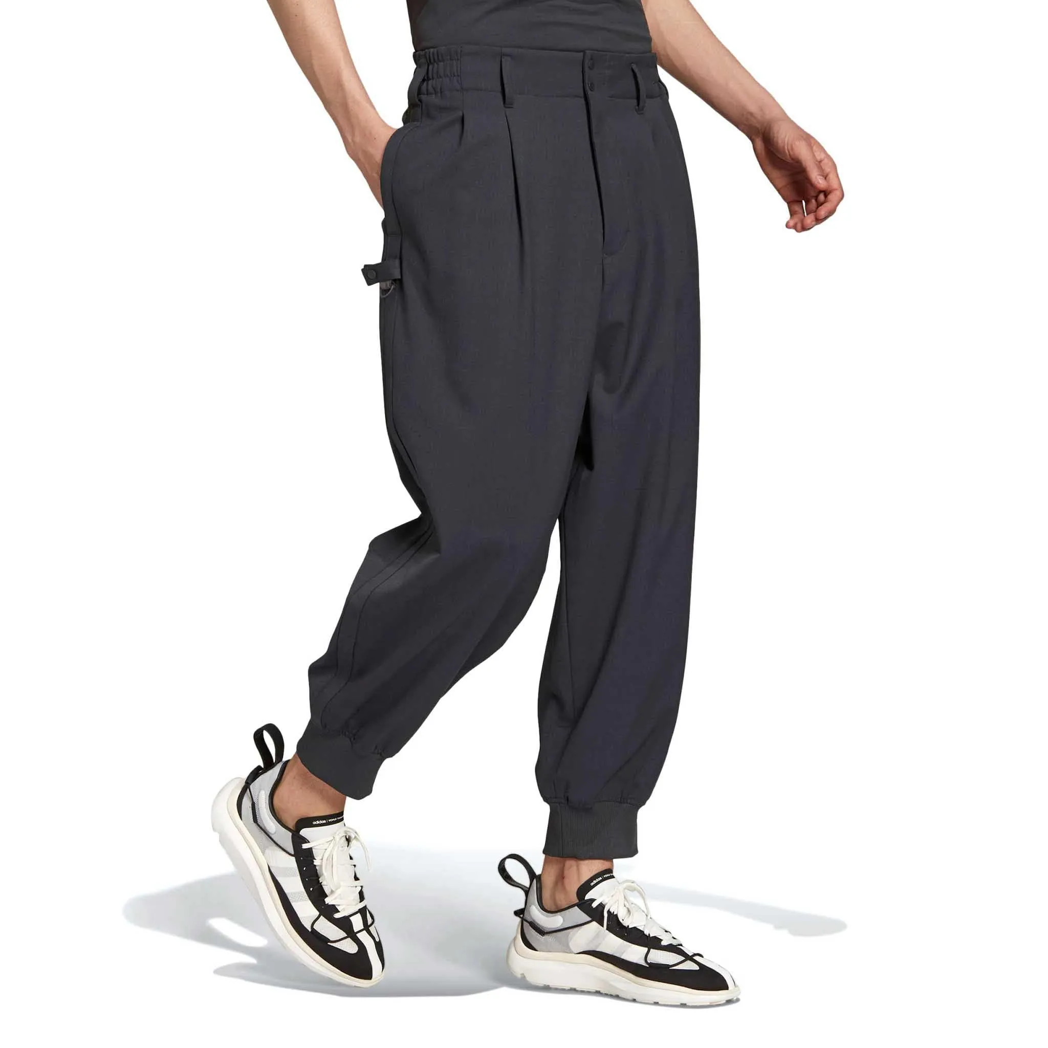 ADIDAS Y-3 Classic Refined Wool Cuff Pants Black