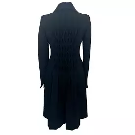 Alberta Ferretti 930 Black Wool Mix Maxi Coat S