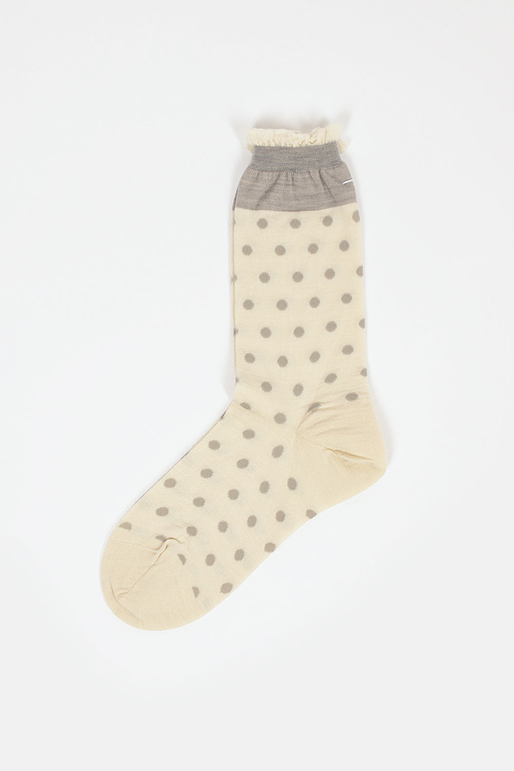 AM-62A Polka Dot Socks Ivory