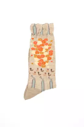 AM-771 A Fine Day Socks Beige