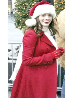 Anne Hathaway Christmas Coat - New American Jackets