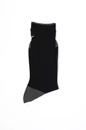 ANP-121 Rib Socks Black/Grey