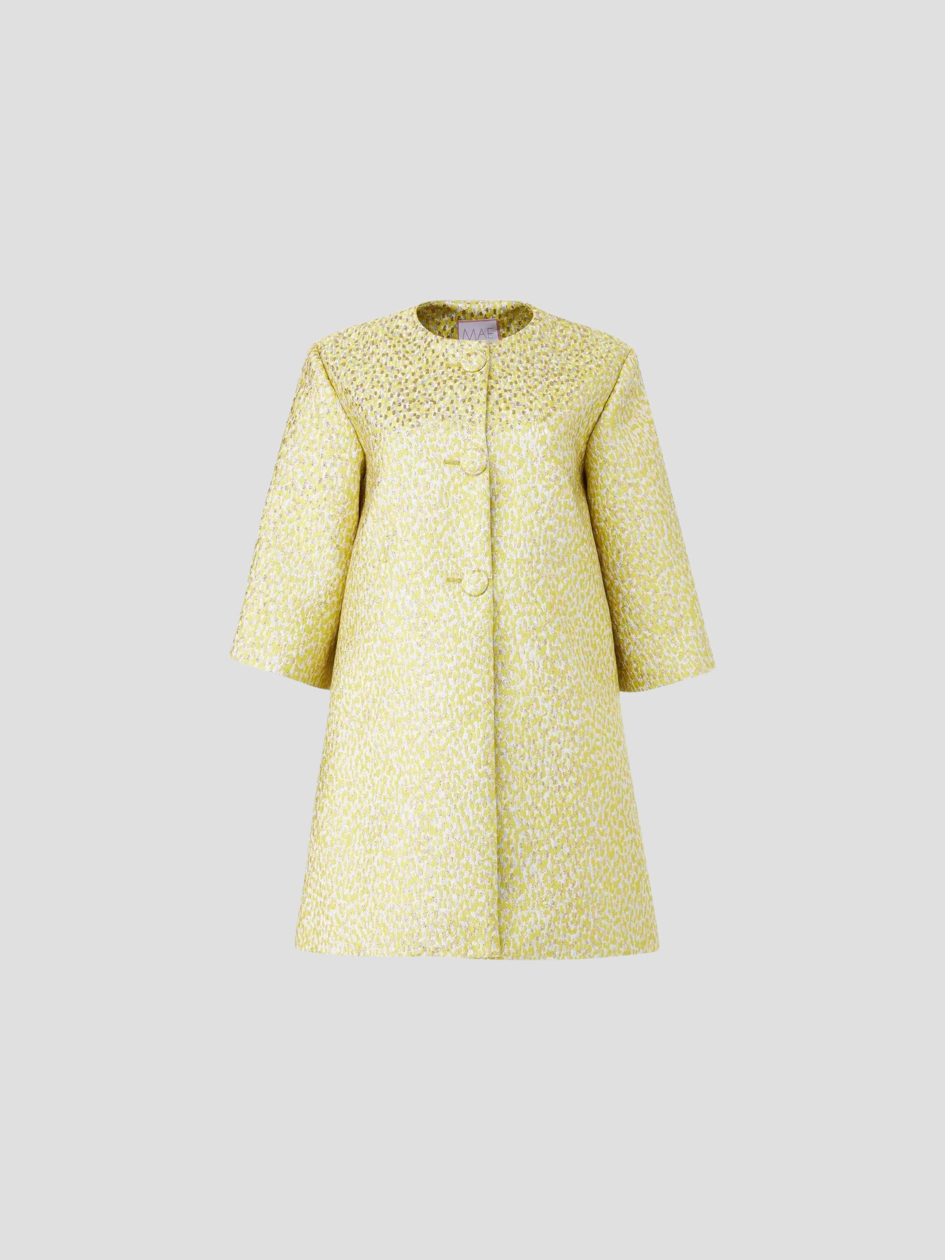 Audrey Coat in Confetti Jacquard