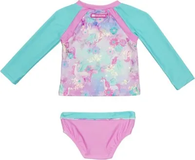 Baby Girls' Nano Noruk Unicorn Tankini Swim Rashguard