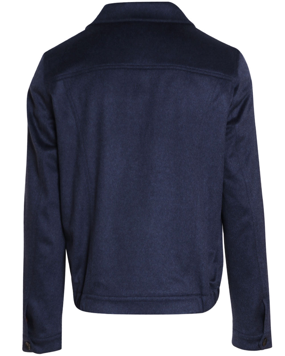 Blue Ocean Mix Cashmere Trucker Jacket