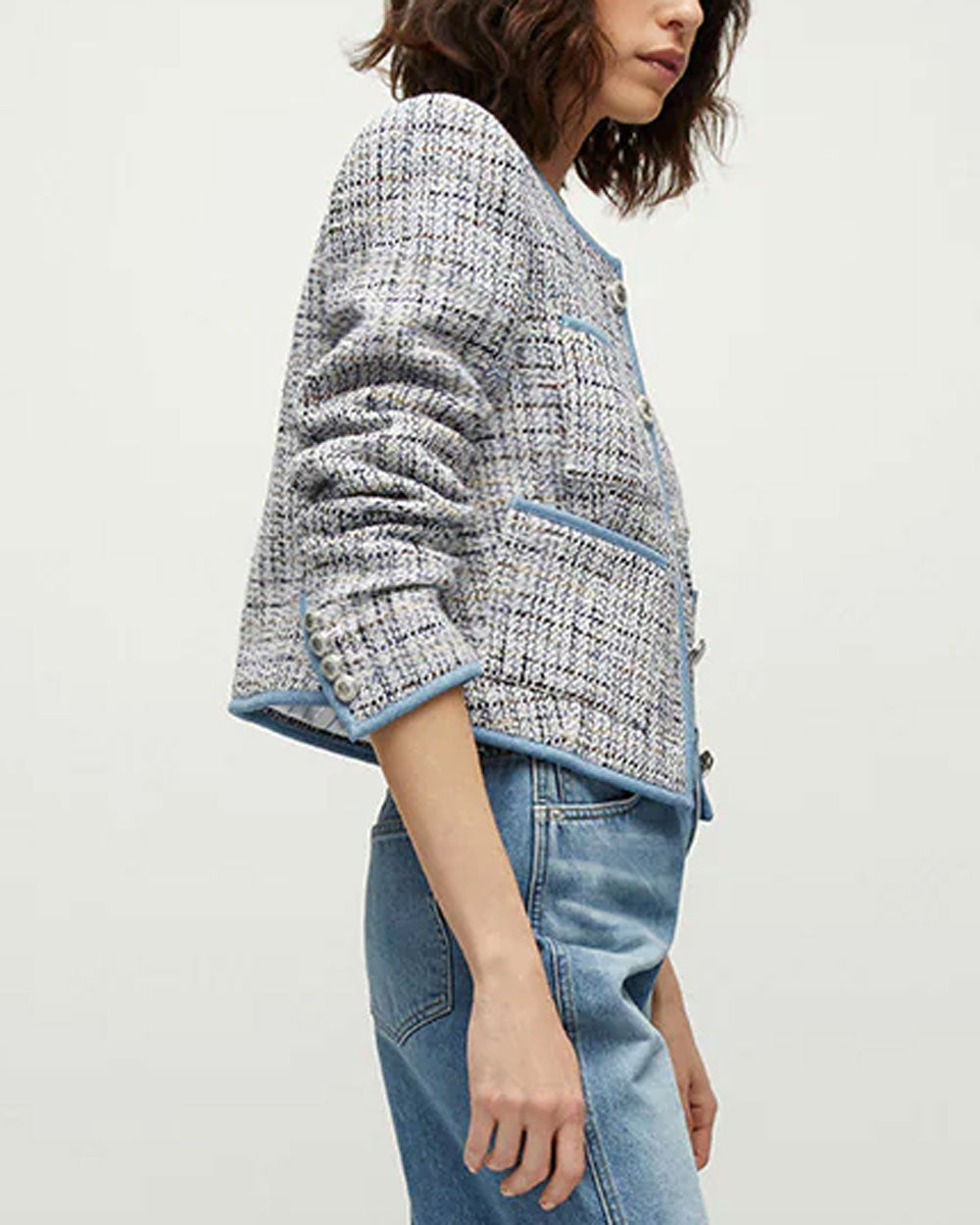 Blue Tweed Darla Jacket