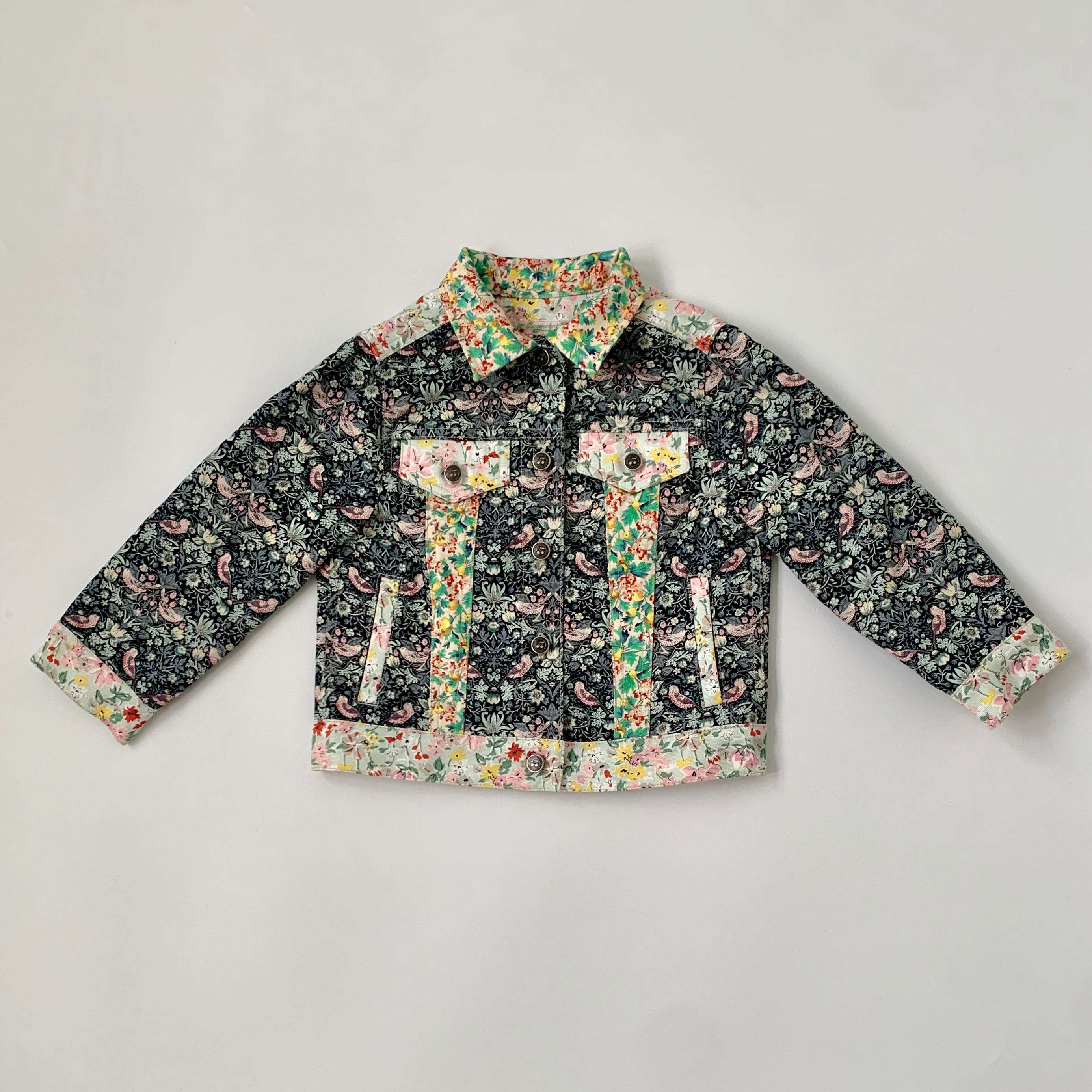 Bonpoint Liberty Print Denim Jacket: 4 Years (Brand New)