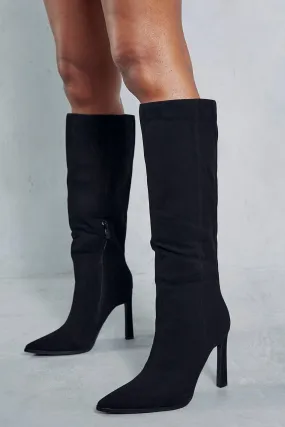 Boots | Faux Suede Knee High Boots | MissPap