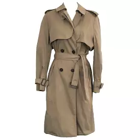 Bottega Veneta 1995 Stone Classic Trench Coat XS