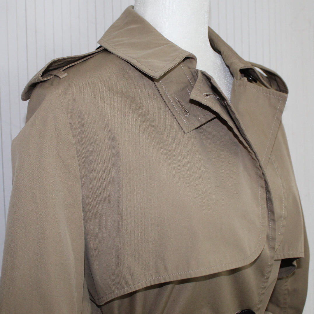 Bottega Veneta 1995 Stone Classic Trench Coat XS