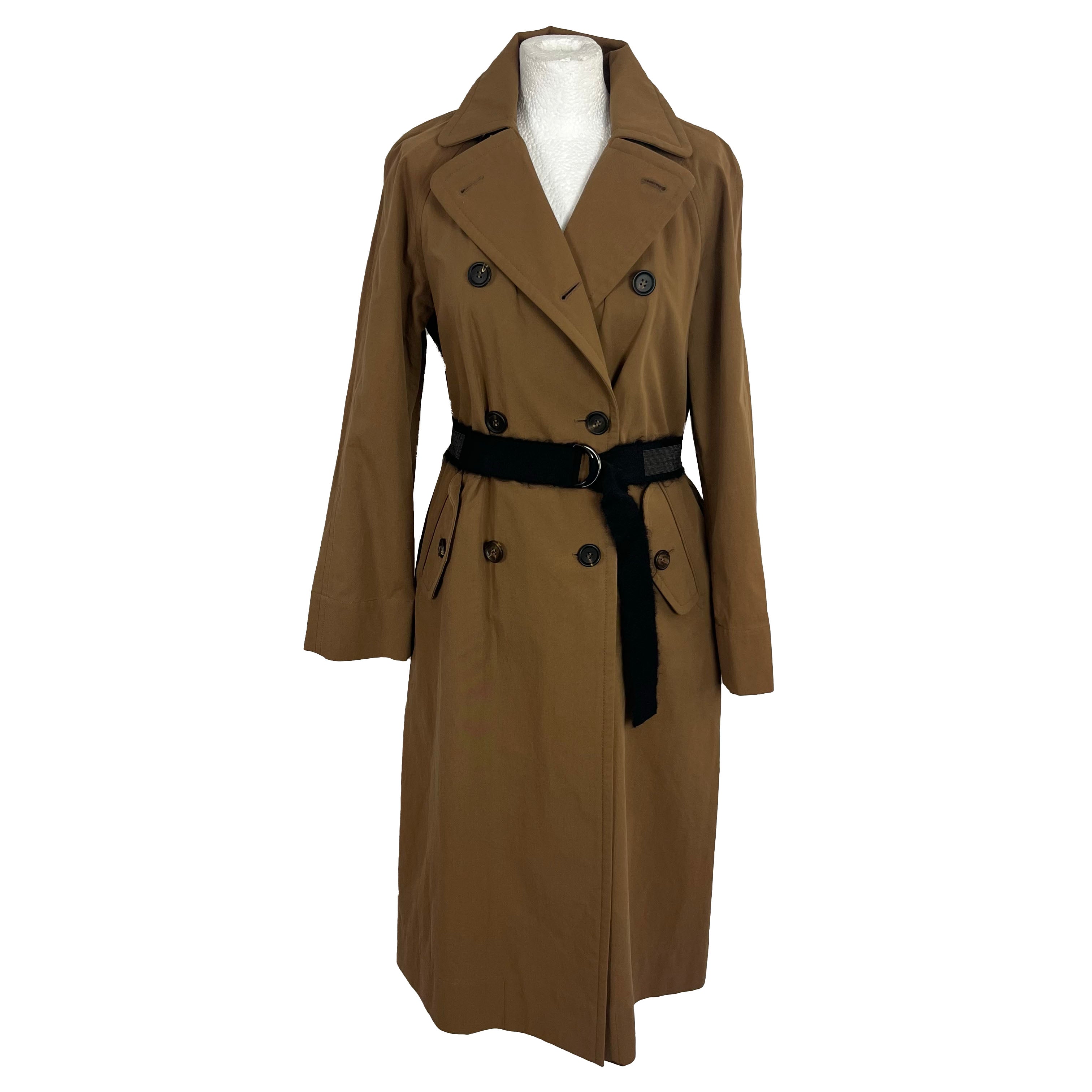 Brunello Cucinelli Camel Trench Coat XS