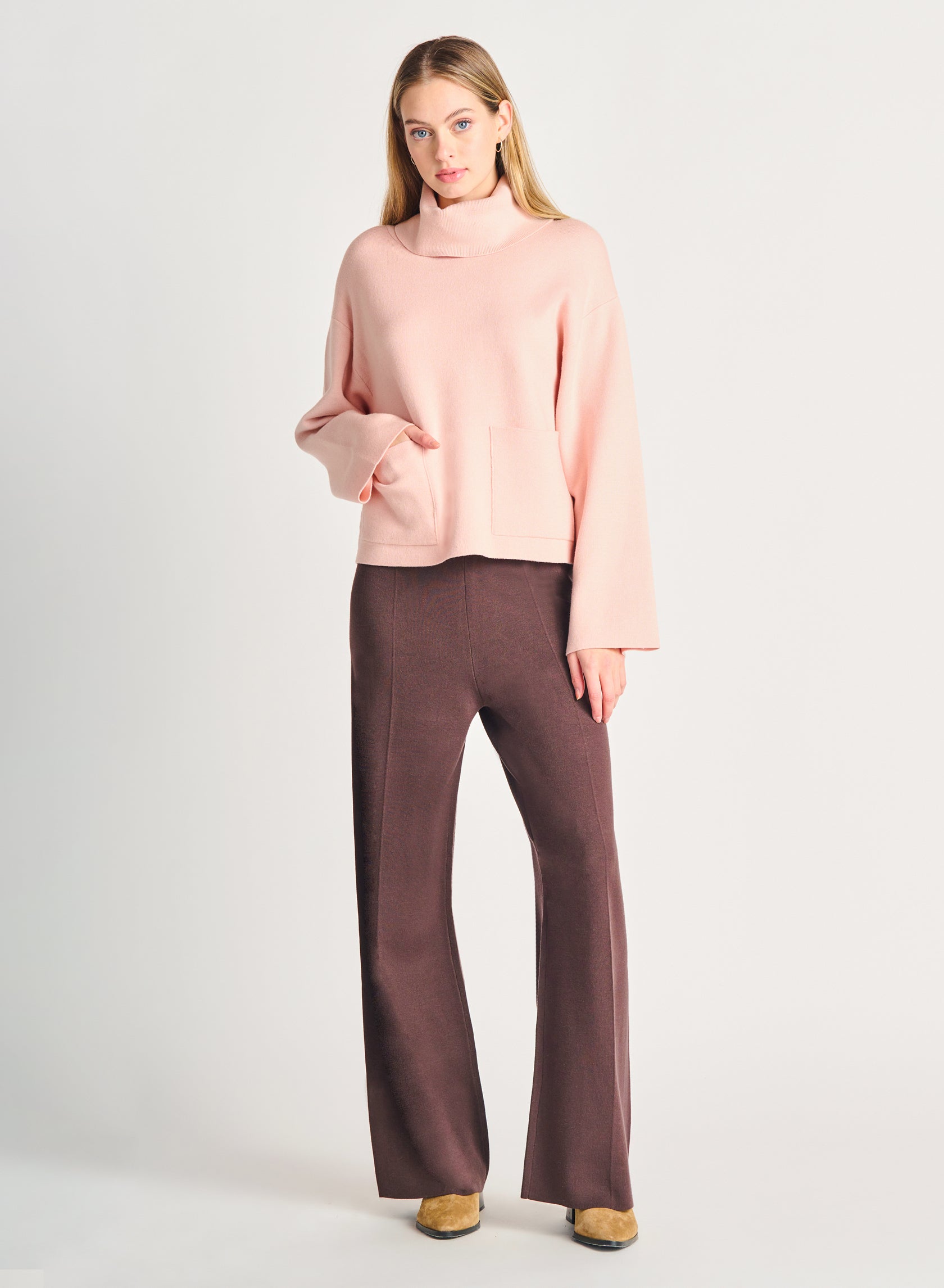 Cadence Wide Leg Sweater Pant