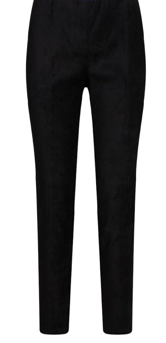 Camille Black Faux Suede  pants