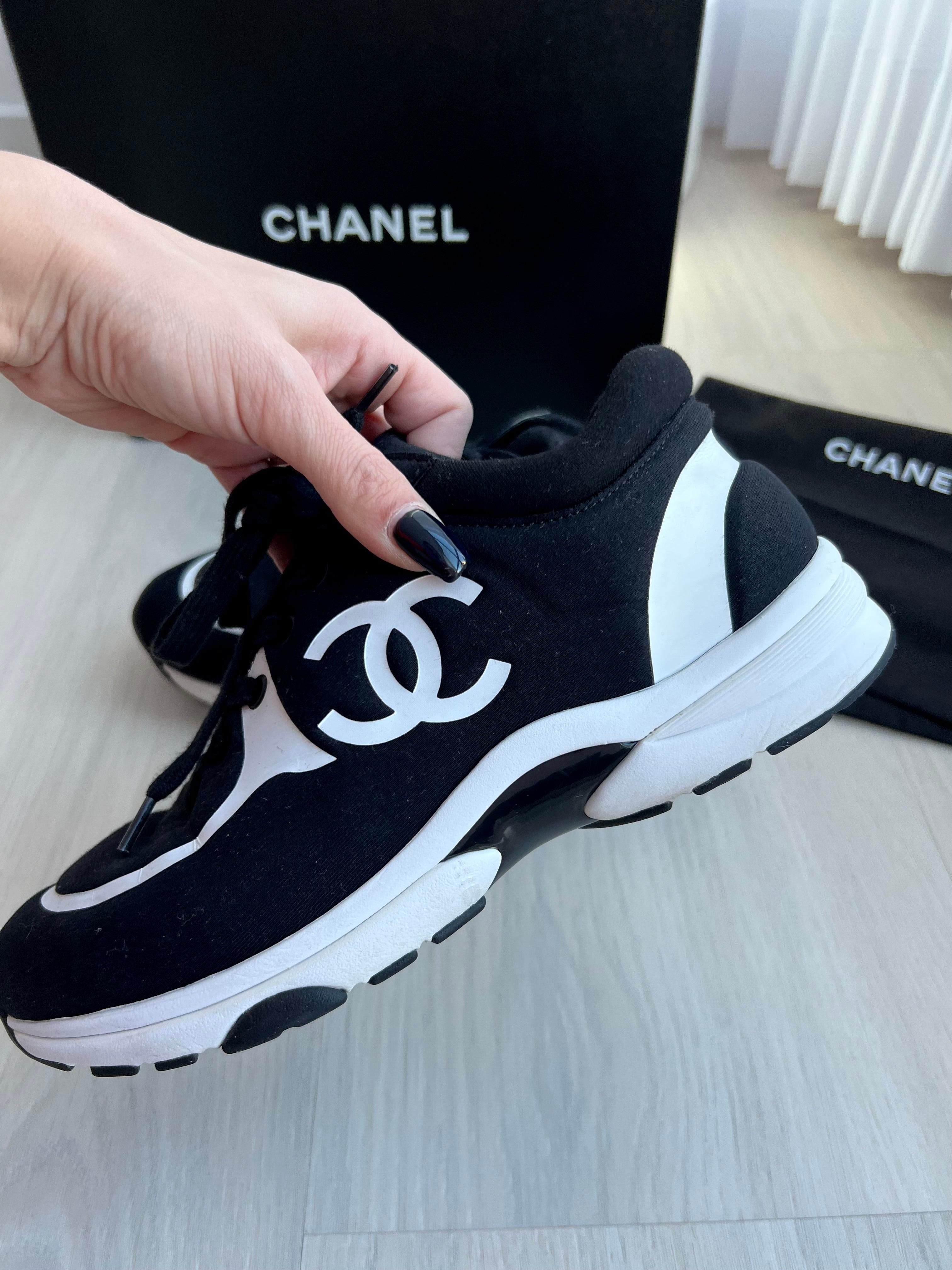 Chanel CC Neoprene Sneakers