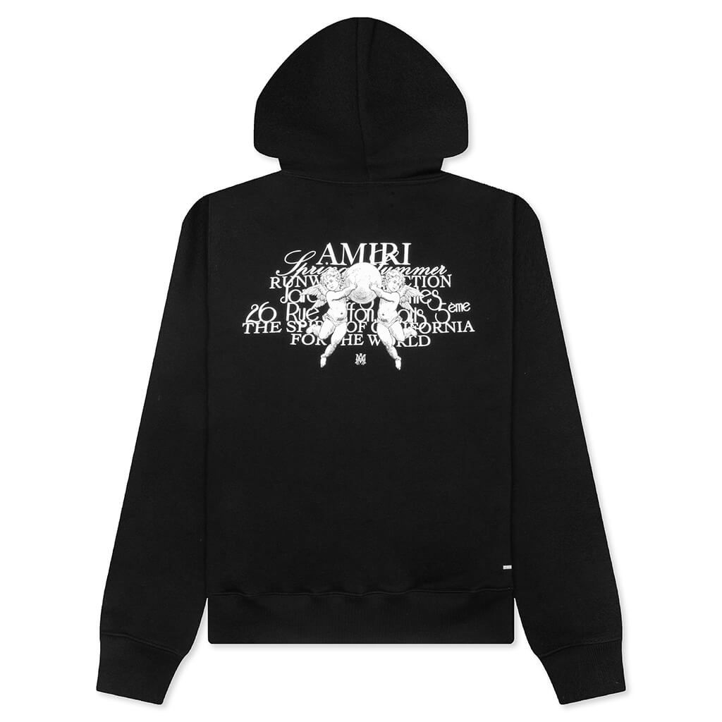 Cherub Text Hoodie - Black