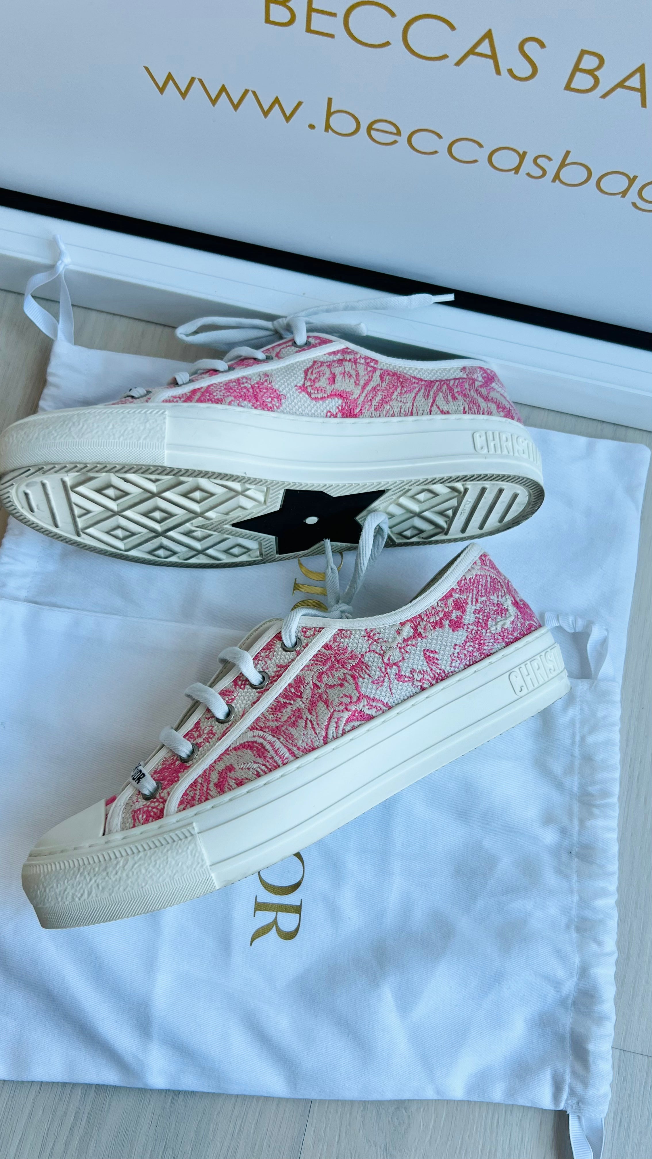 Christian Dior Walk N Dior Toile Sneakers