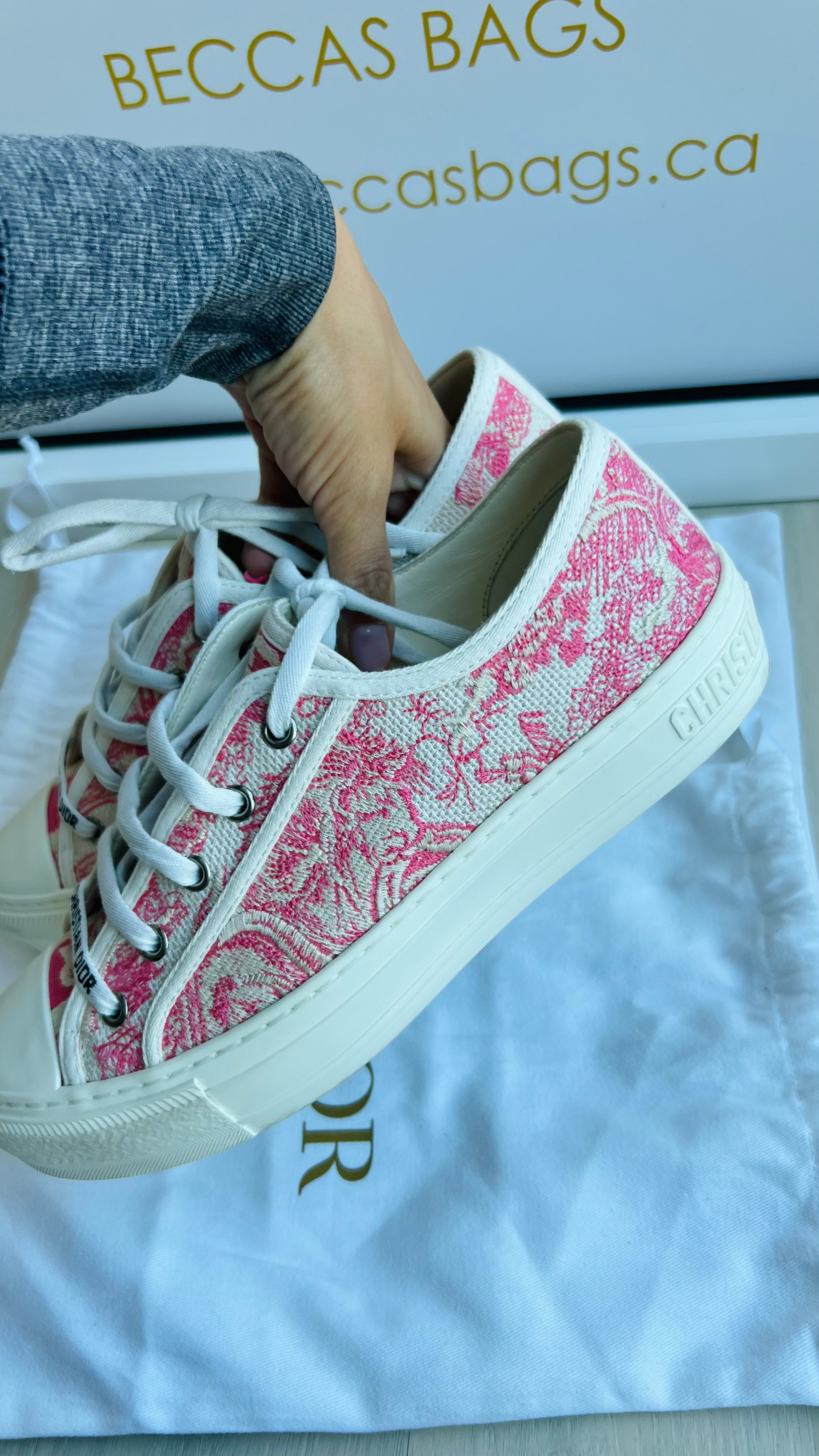 Christian Dior Walk N Dior Toile Sneakers