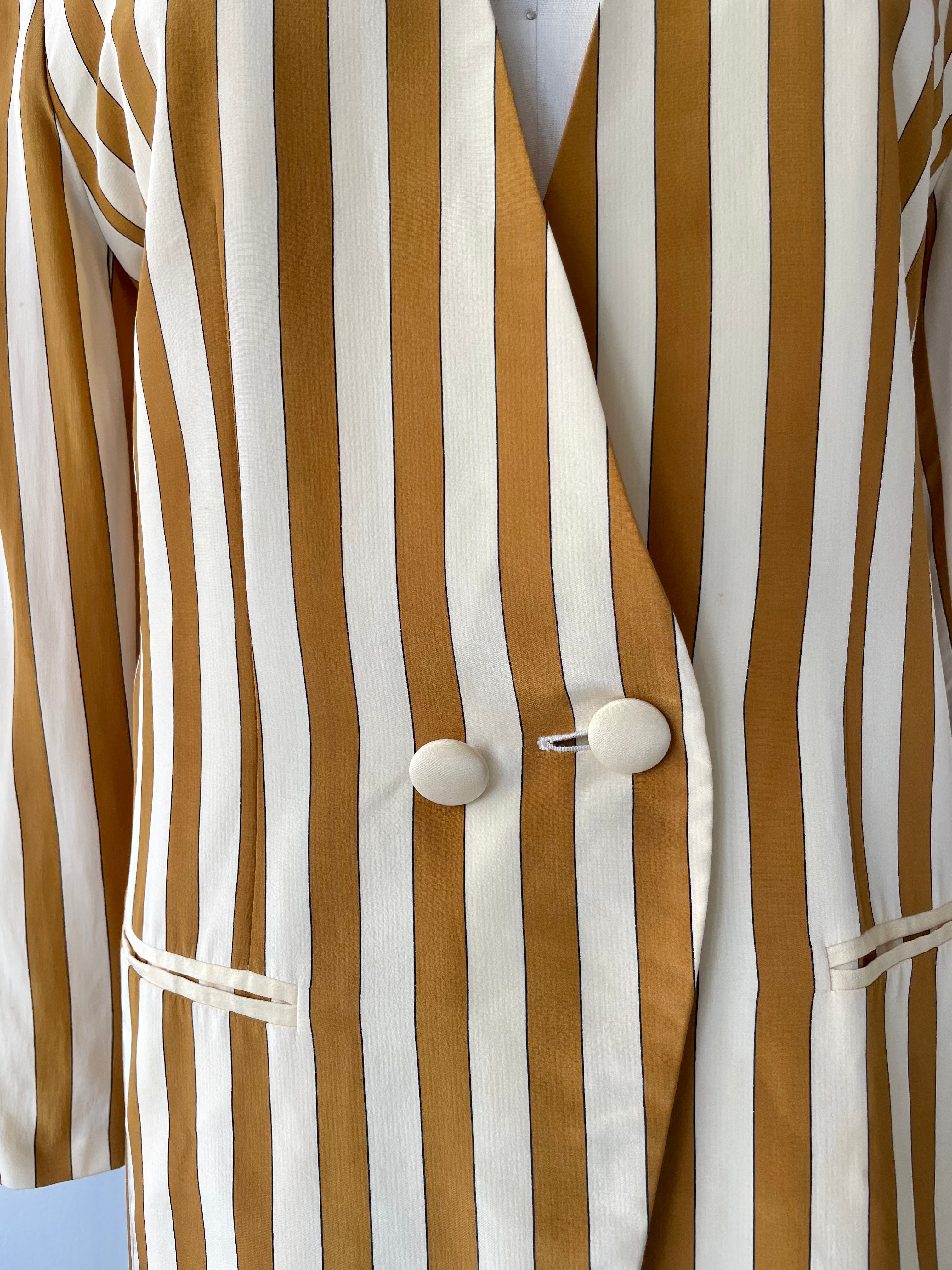 Circus Stripe Silk Jacket