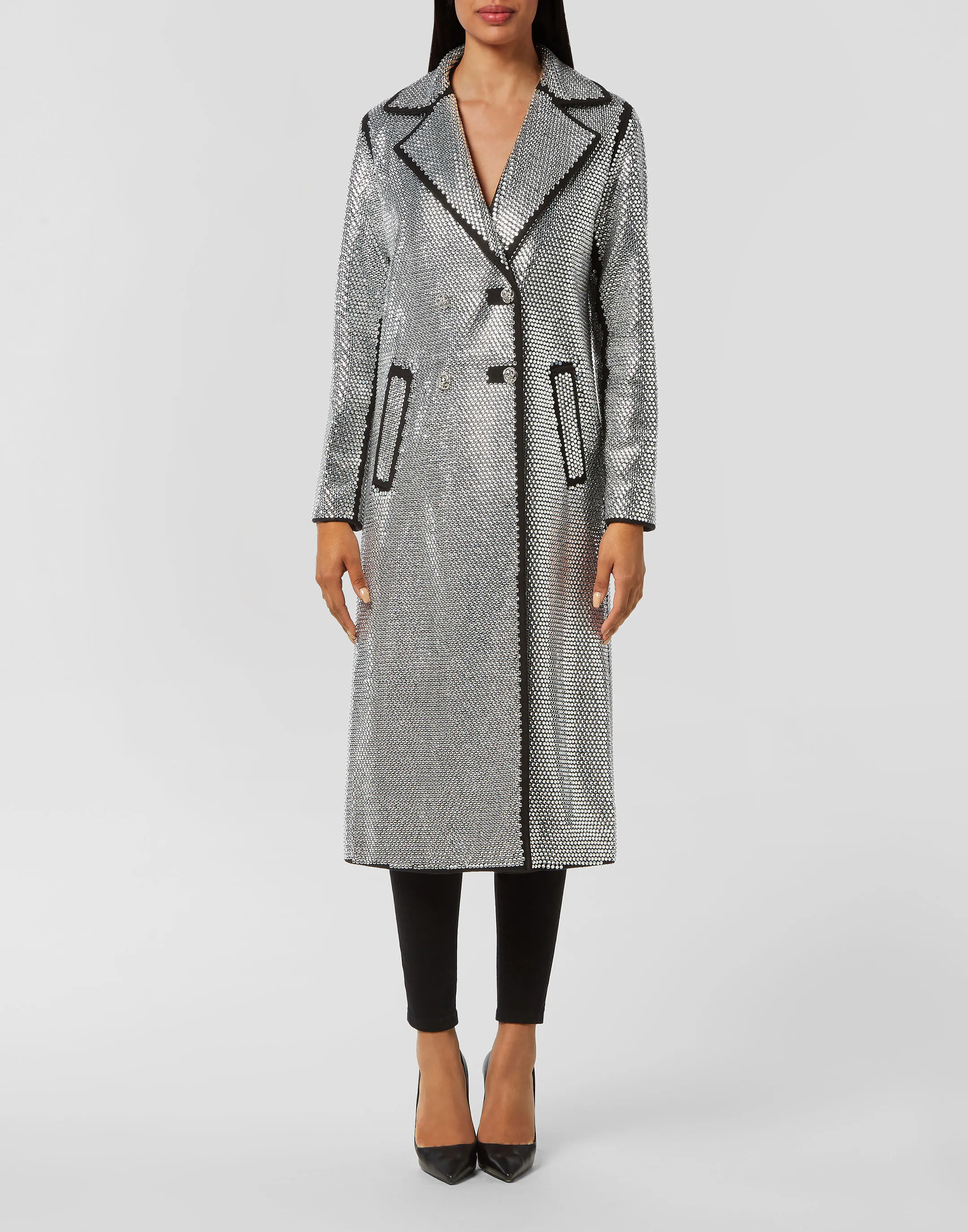 Coat Long with Crystals