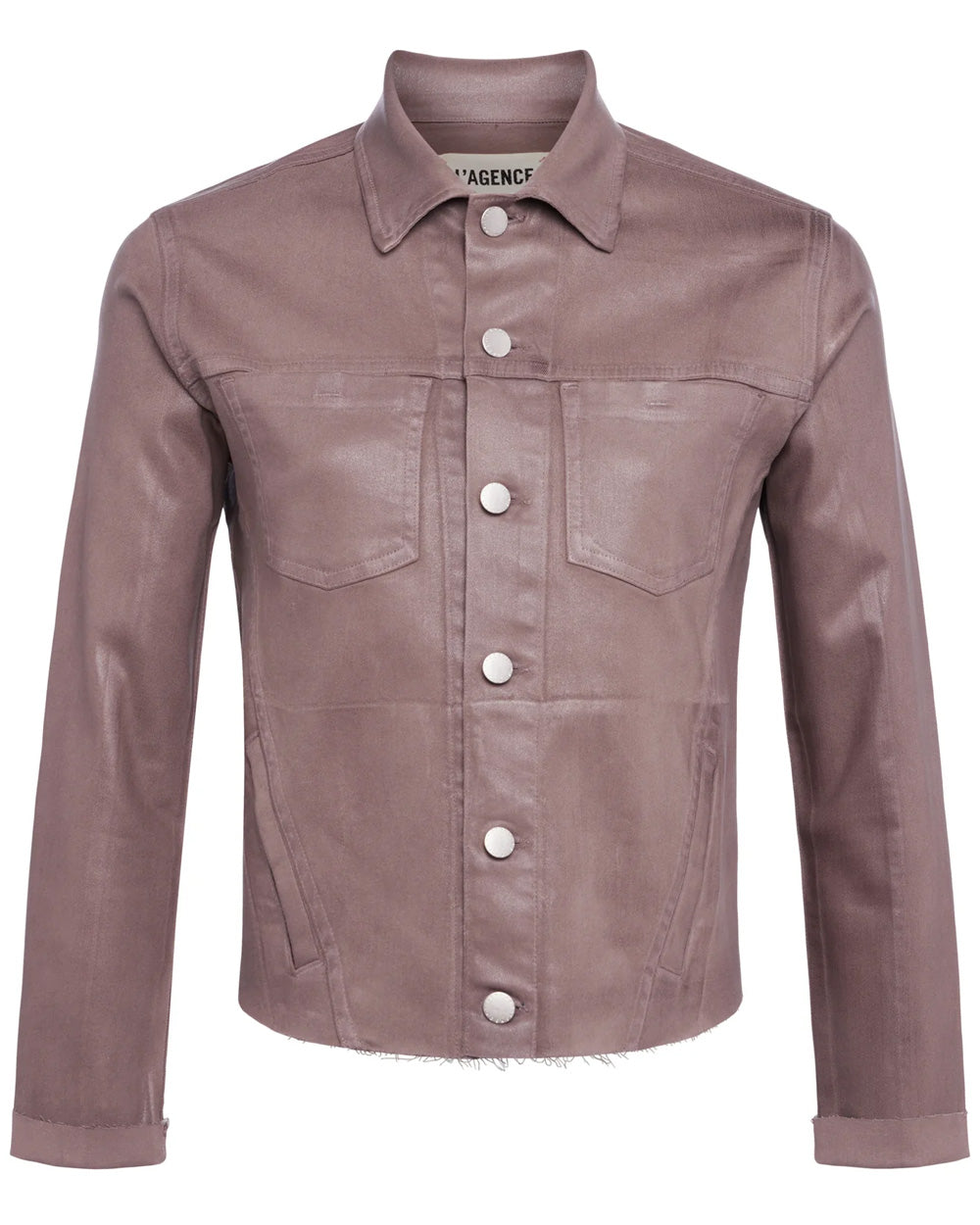 Coated Taupe Denim Janelle Jacket