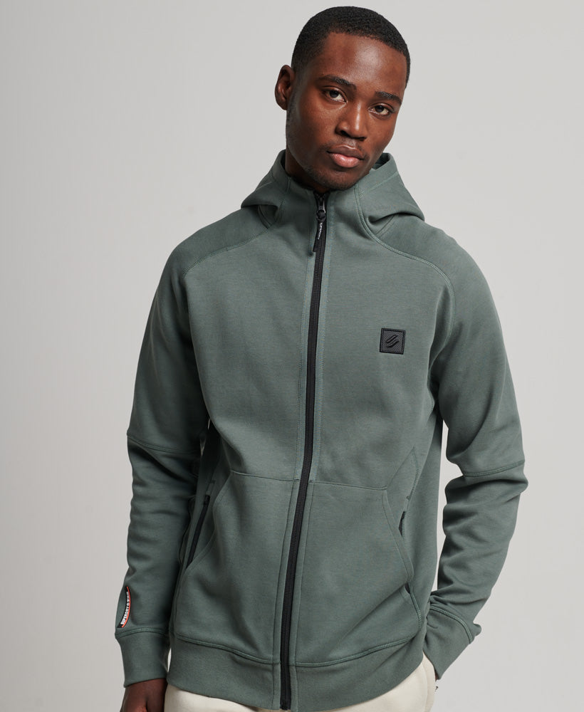 CODE Tech Zip Hoodie | Balsam Green