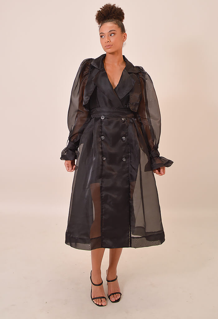 Cora Sheer Trench Coat