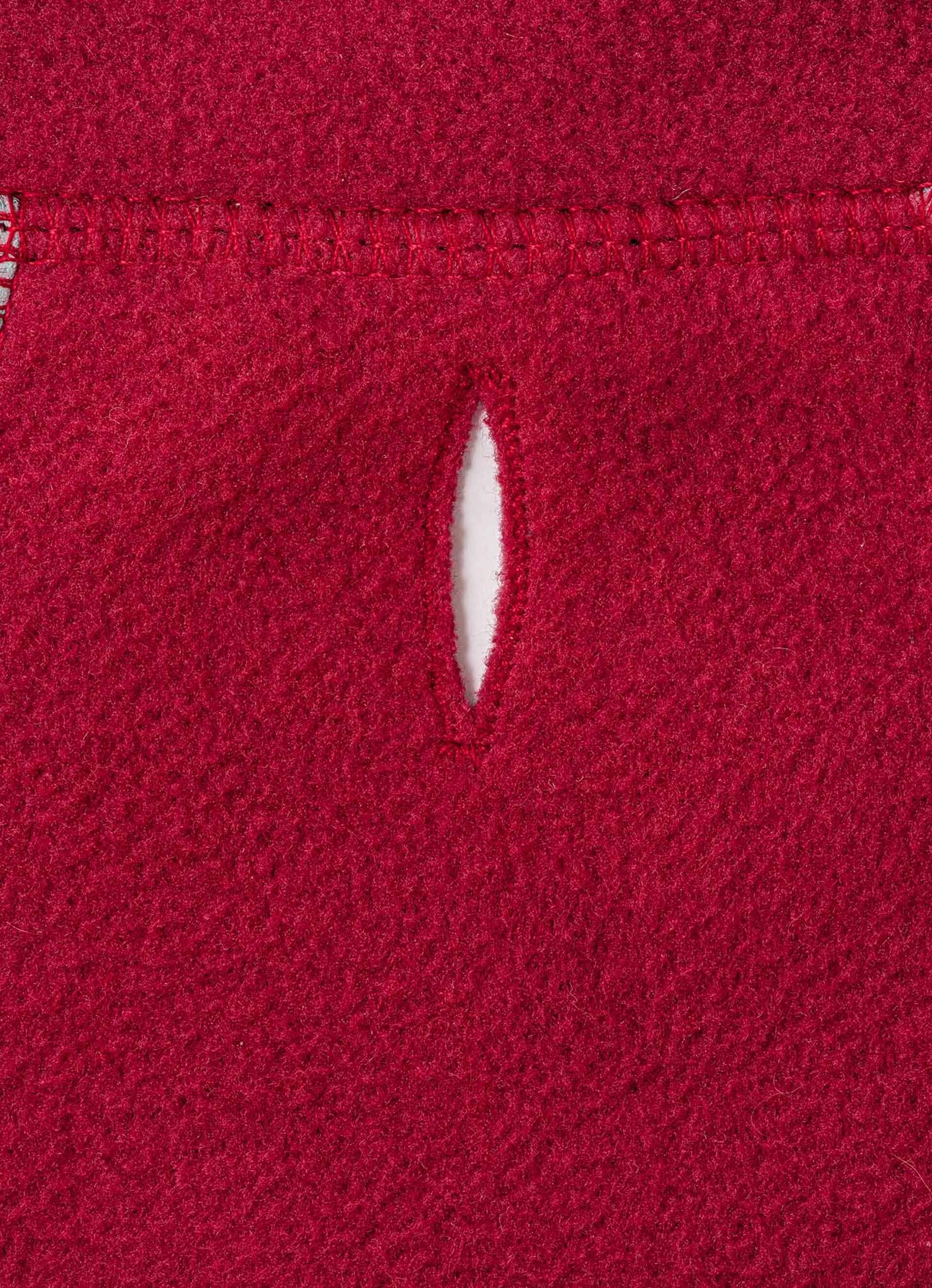 Cosy Warm Fleece Dog Jacket - Burgundy