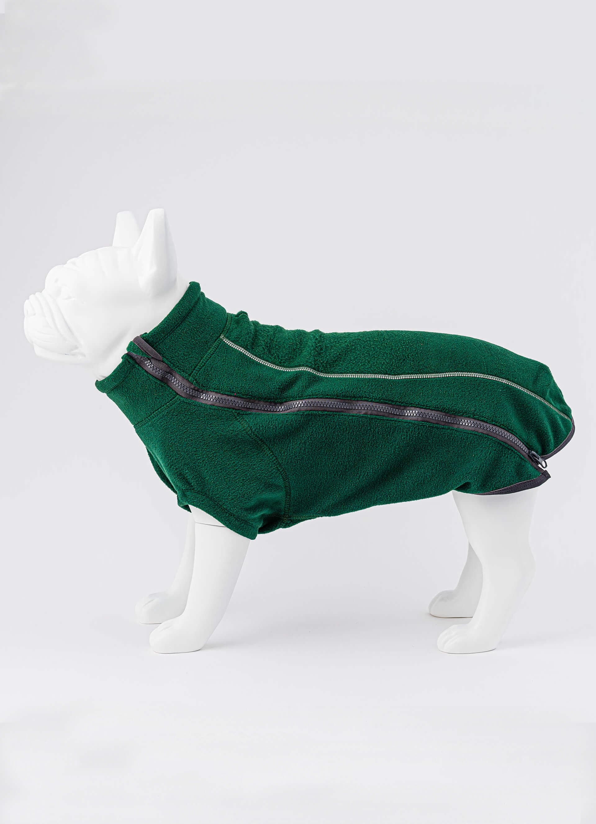 Cosy Warm Fleece Dog Jacket - Forest Green