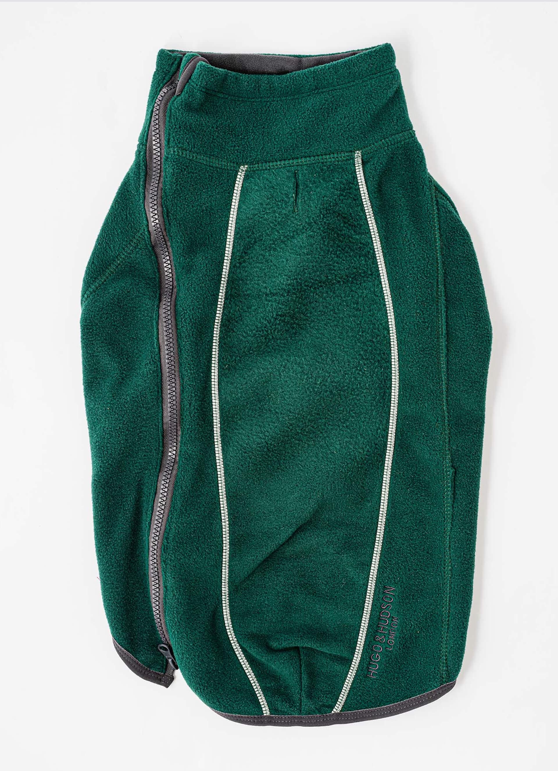 Cosy Warm Fleece Dog Jacket - Forest Green