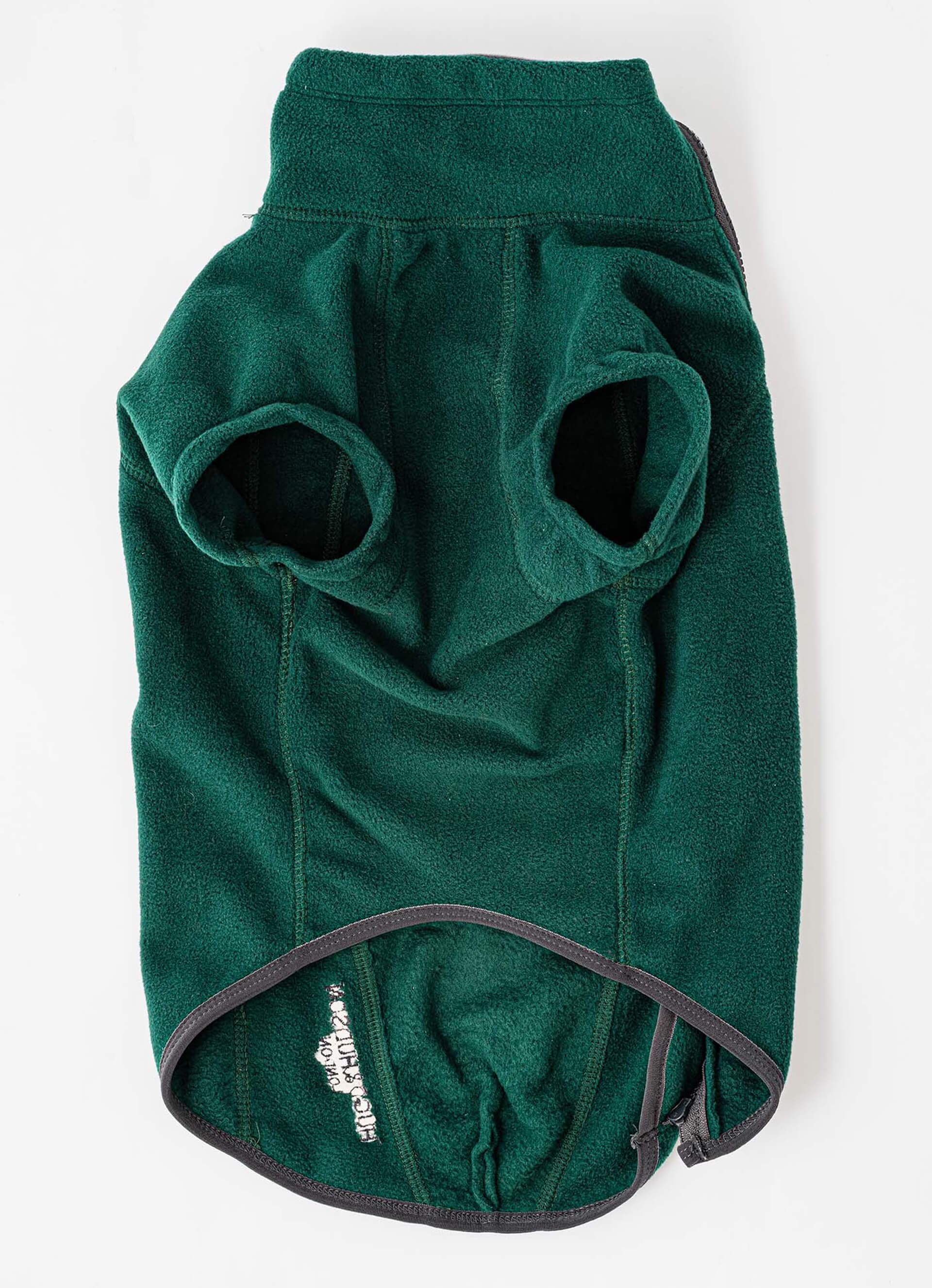 Cosy Warm Fleece Dog Jacket - Forest Green