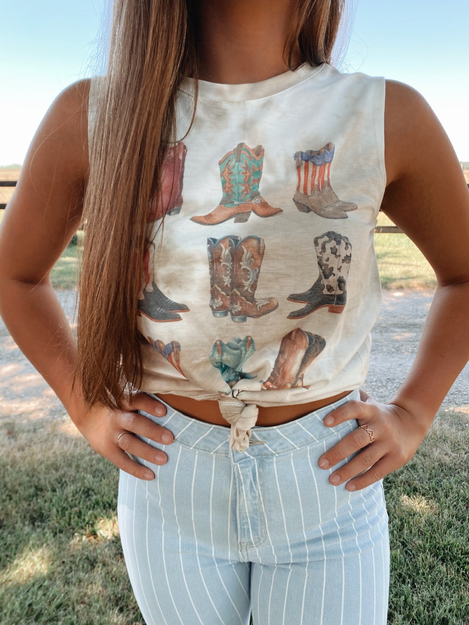 Cowboy Boots Graphic Tank