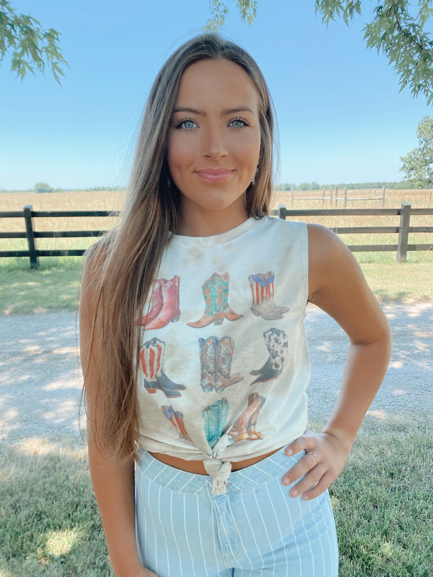 Cowboy Boots Graphic Tank