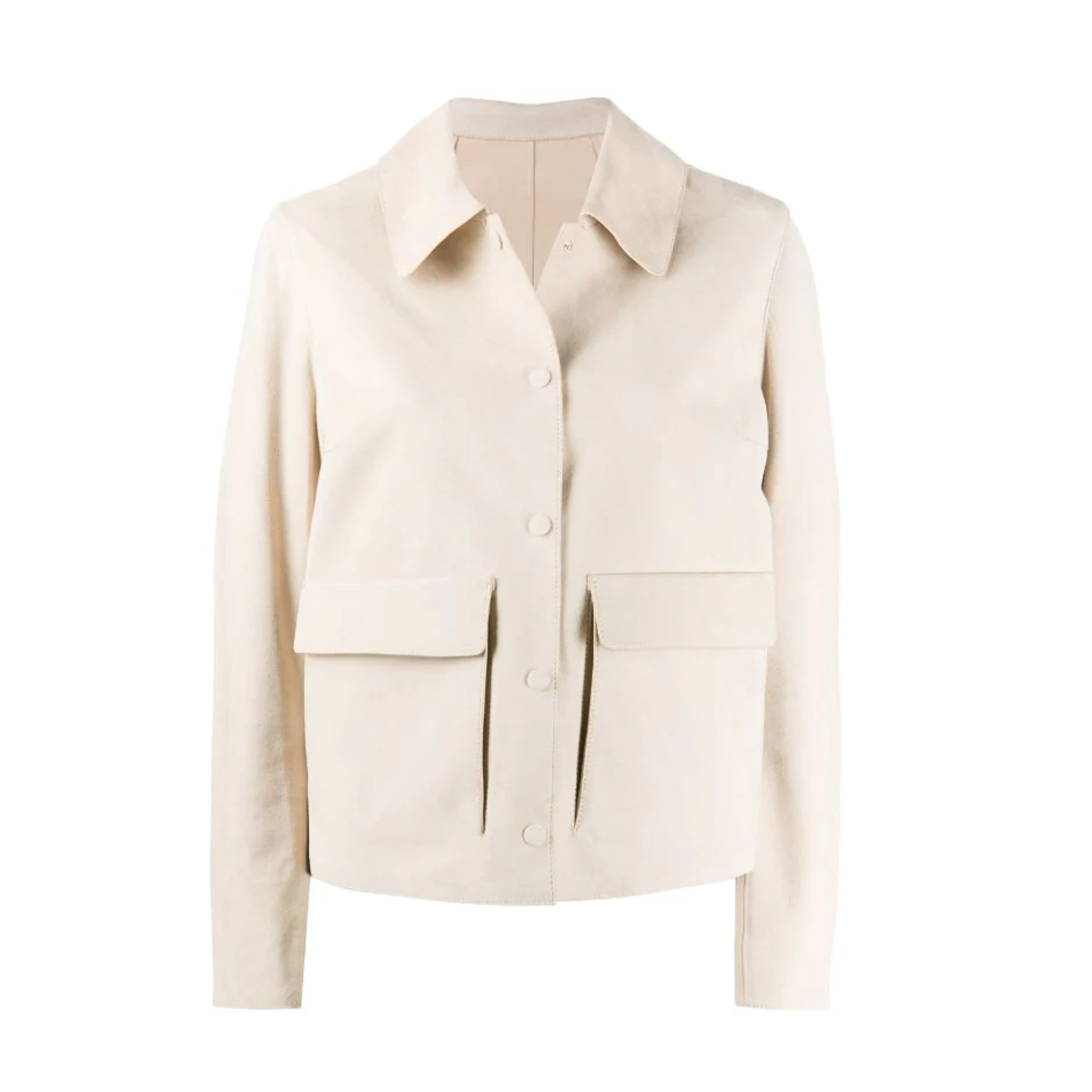 CREAM SUEDE JACKET