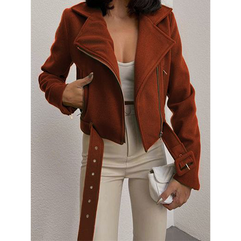 Cropped Side Pockets Jacket