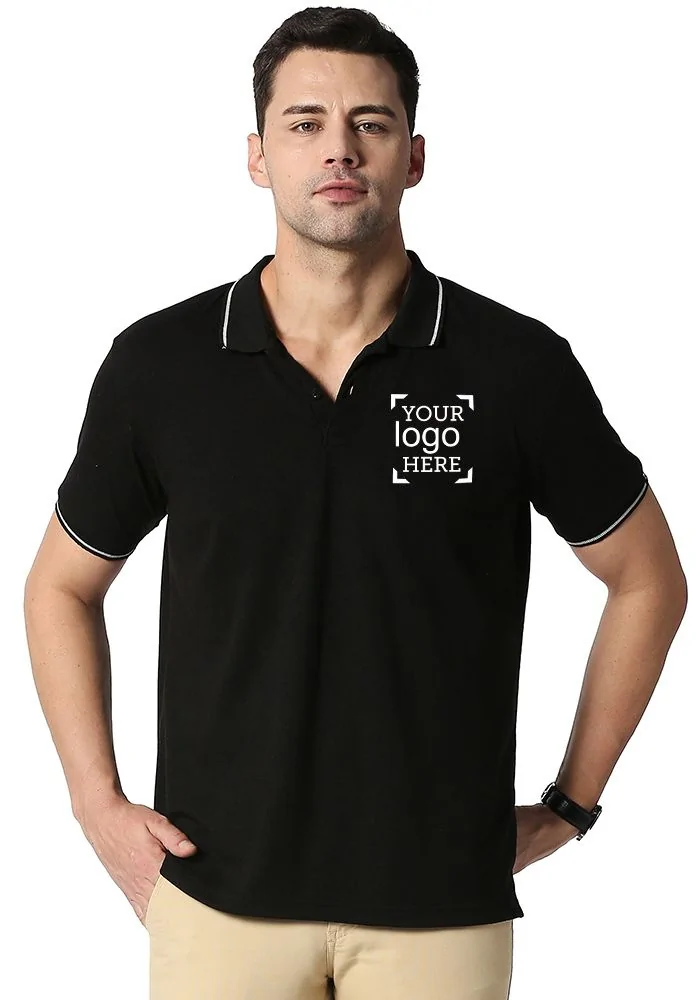 Custom Tipping Polo (Logo) for Men