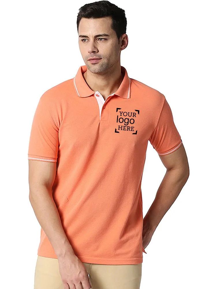 Custom Tipping Polo (Logo) for Men