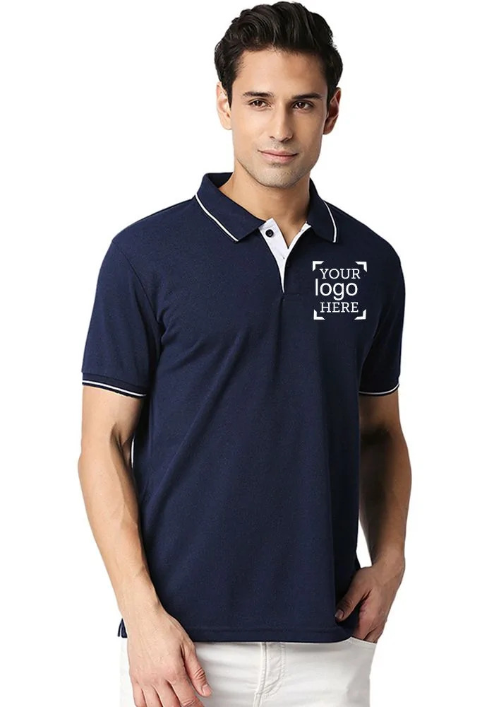 Custom Tipping Polo (Logo) for Men