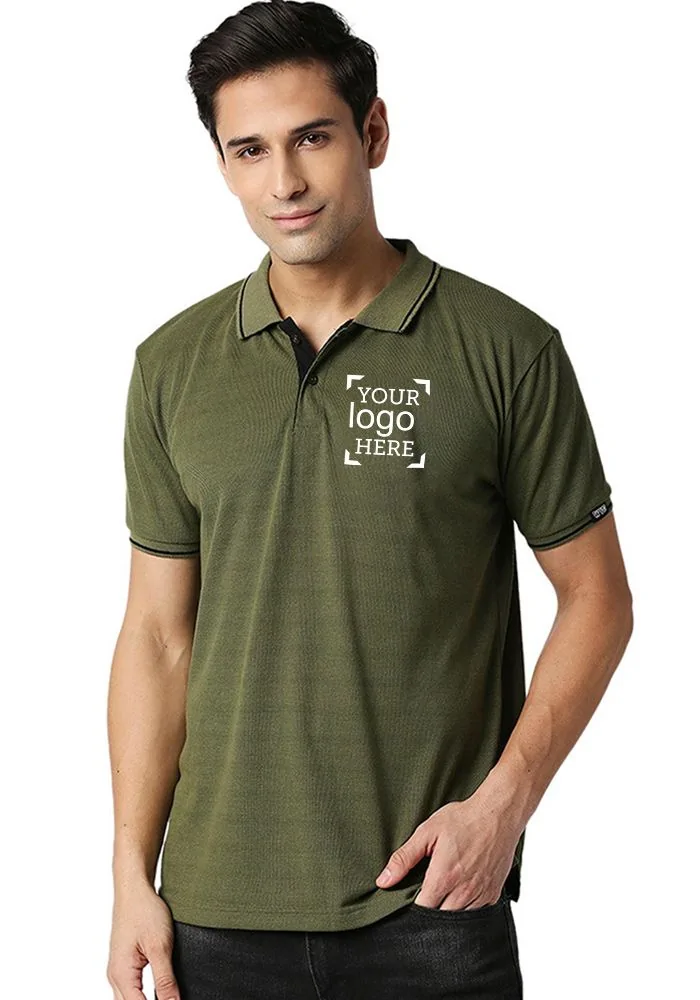 Custom Tipping Polo (Logo) for Men