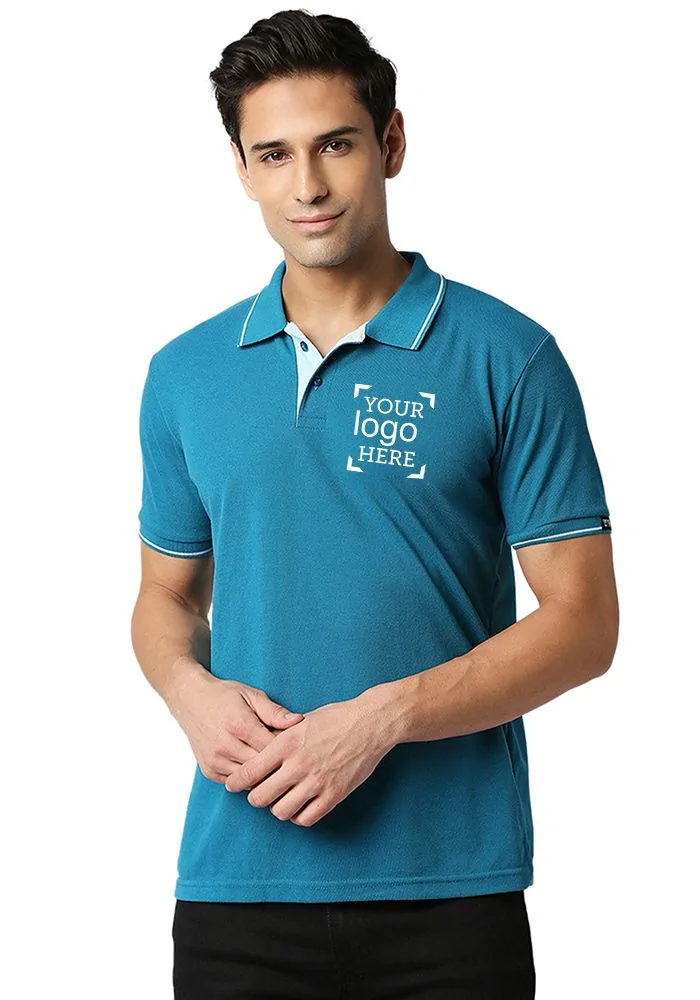 Custom Tipping Polo (Logo) for Men