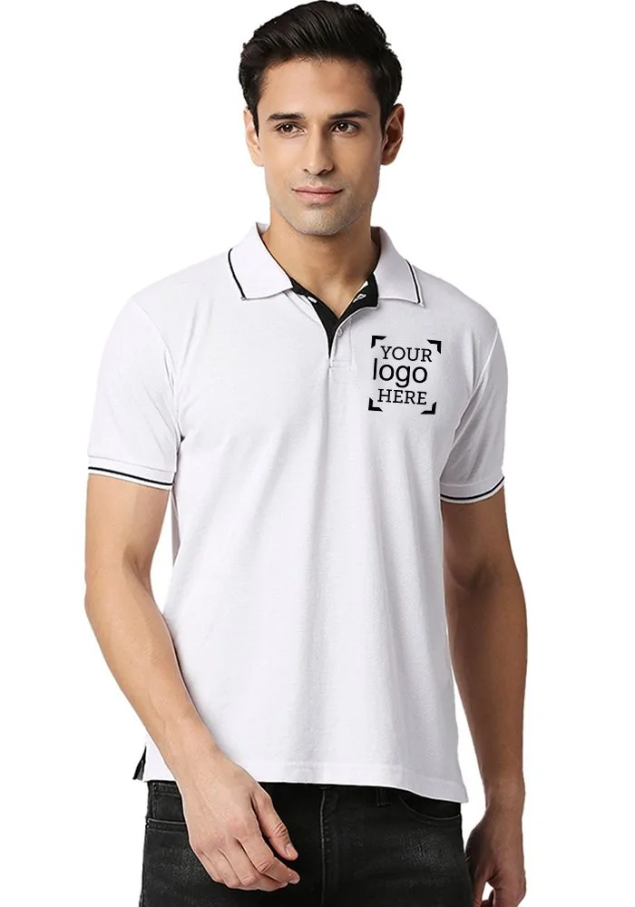 Custom Tipping Polo (Logo) for Men