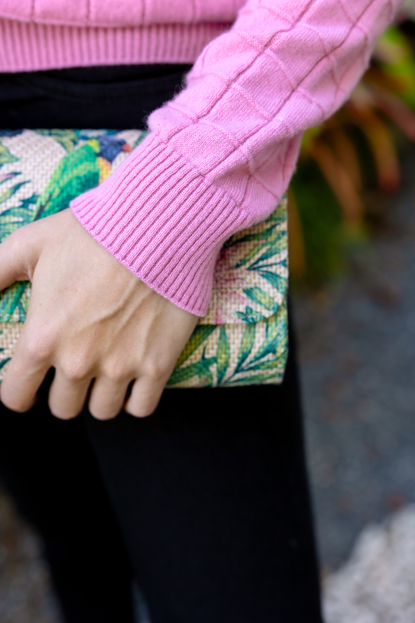 Daisy Cashmere Checkered Sweater