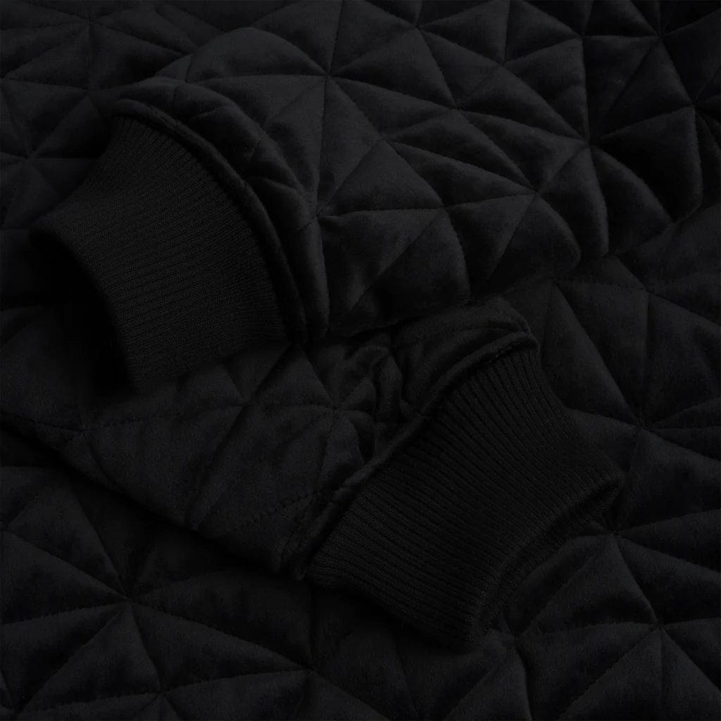 Dime MTL Velour Bomber Jacket Black