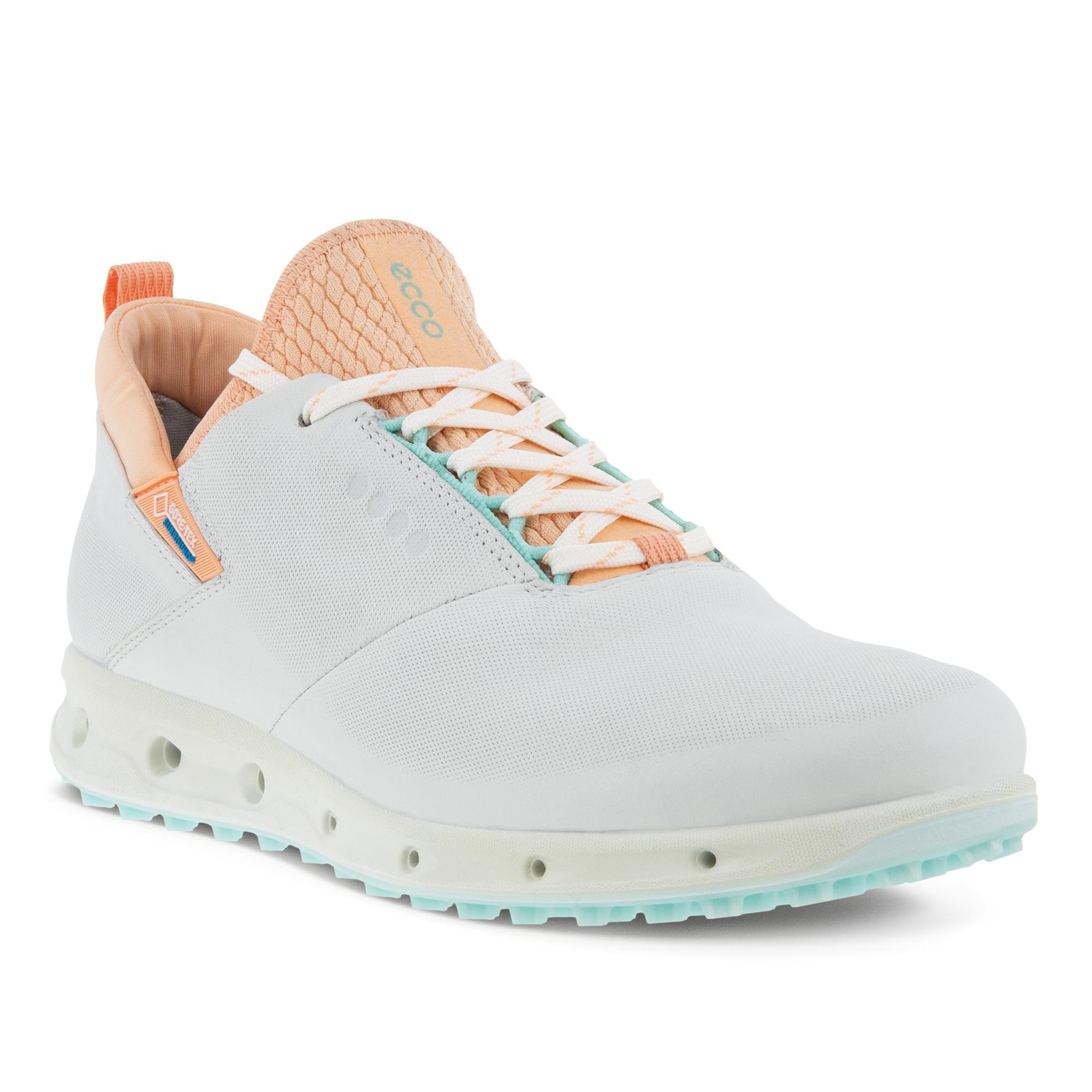 Ecco Biom Cool Pro Gore-Tex Ladies Golf Shoe White/Peach Nectar