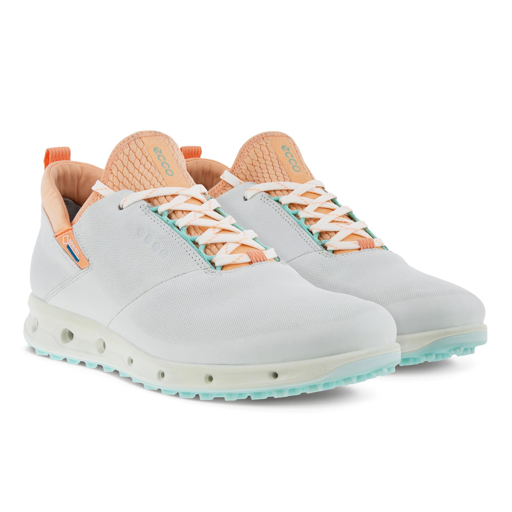 Ecco Biom Cool Pro Gore-Tex Ladies Golf Shoe White/Peach Nectar