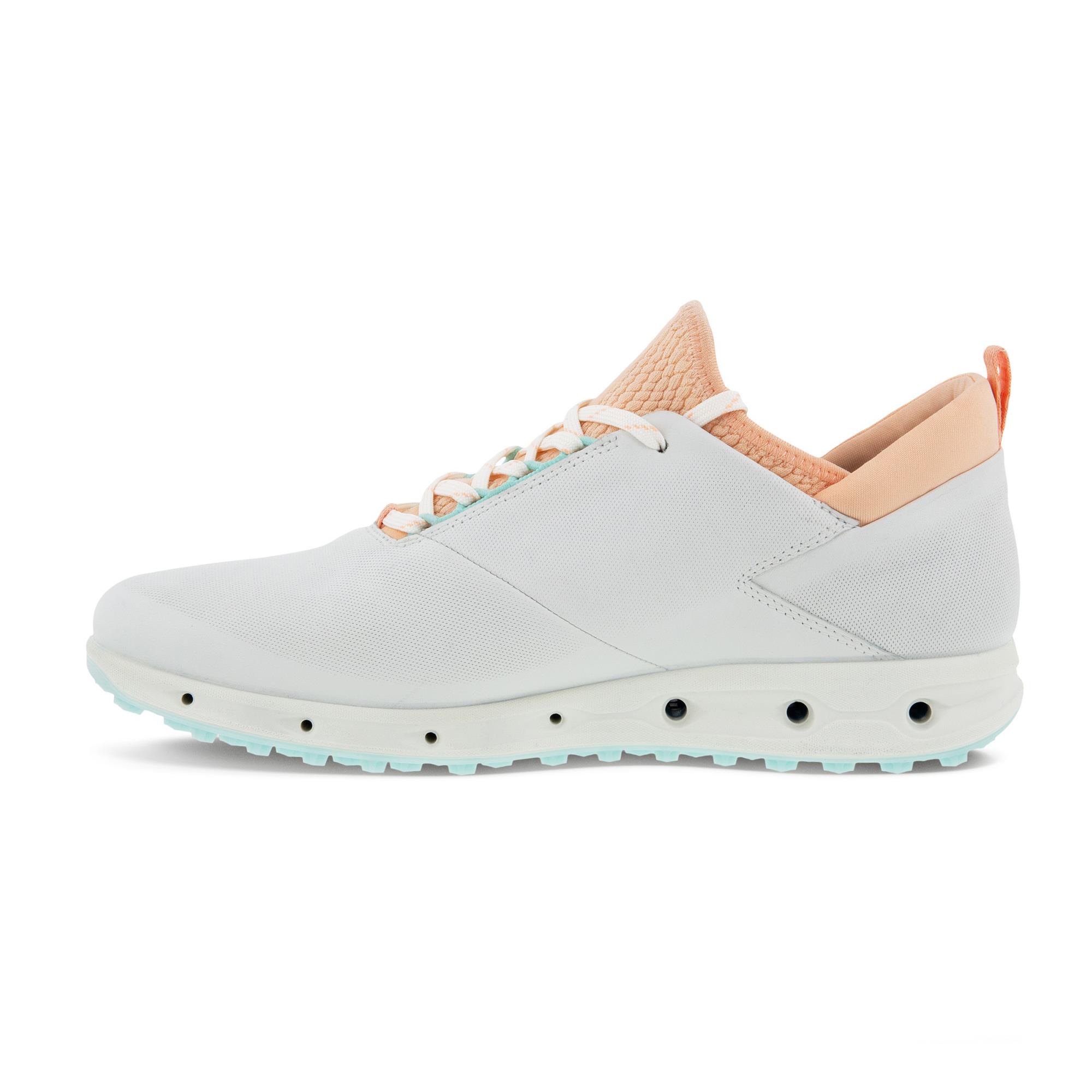 Ecco Biom Cool Pro Gore-Tex Ladies Golf Shoe White/Peach Nectar