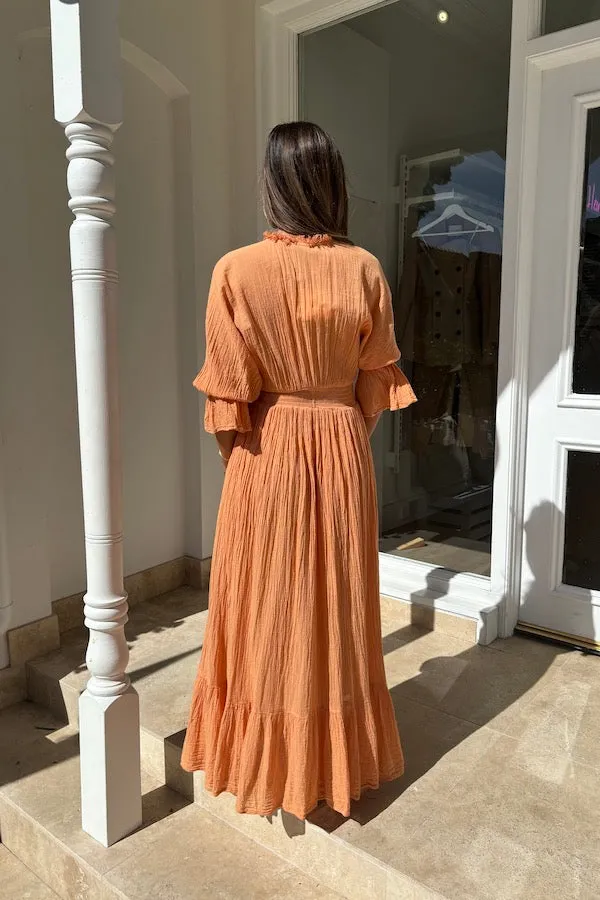 Eleni Dress Apricot