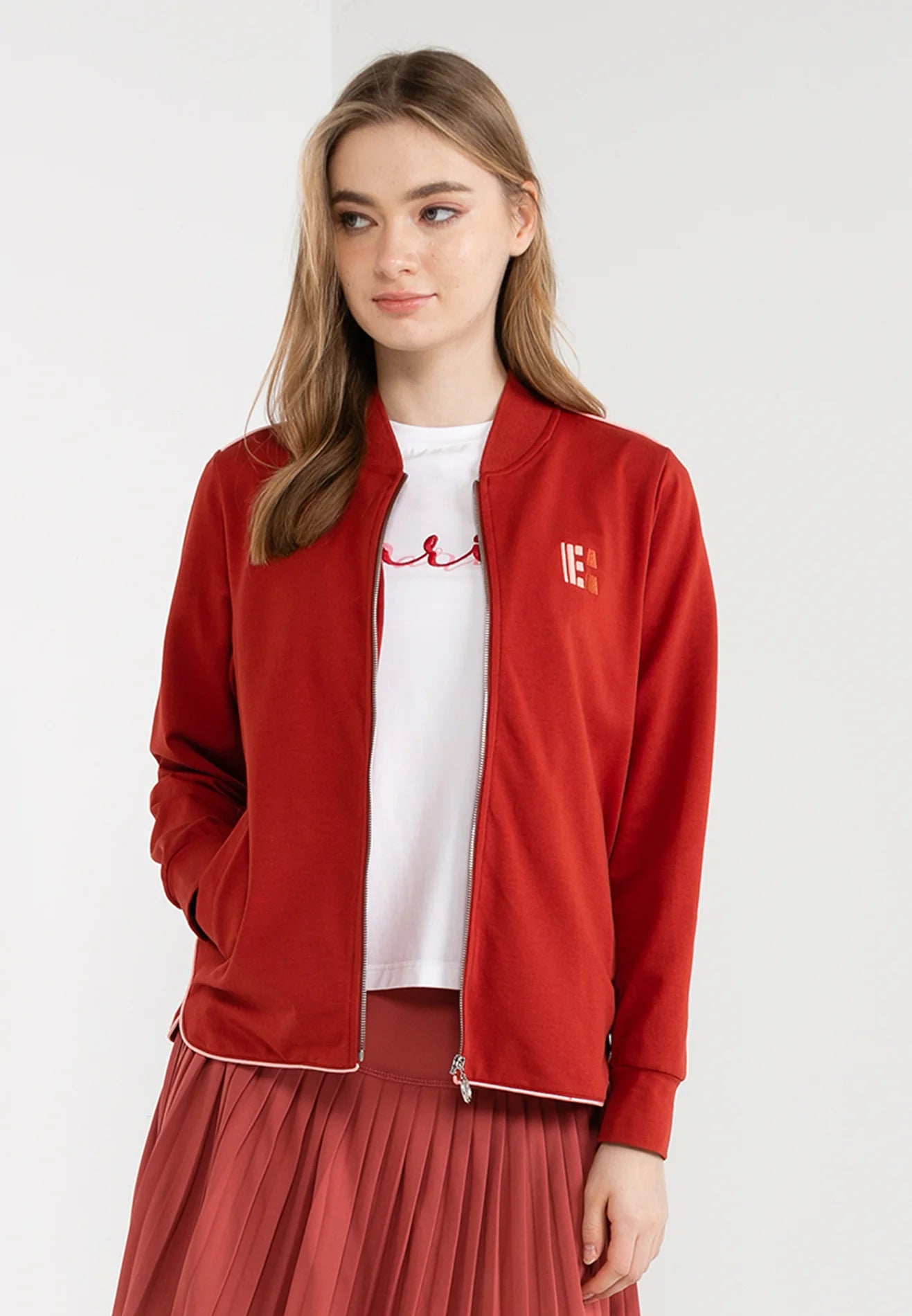 ELLE Active Logo Zip Through Jacket